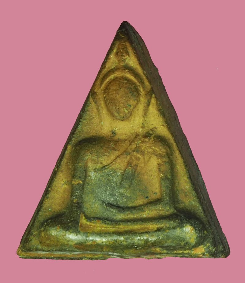 ขายแล้ว*40272 พระนางพญาหลังยันต์ดวง อาจารย์ถนอม วัดนางพญา เนื้อดิน ปี 2514 พิษณุโลก 54