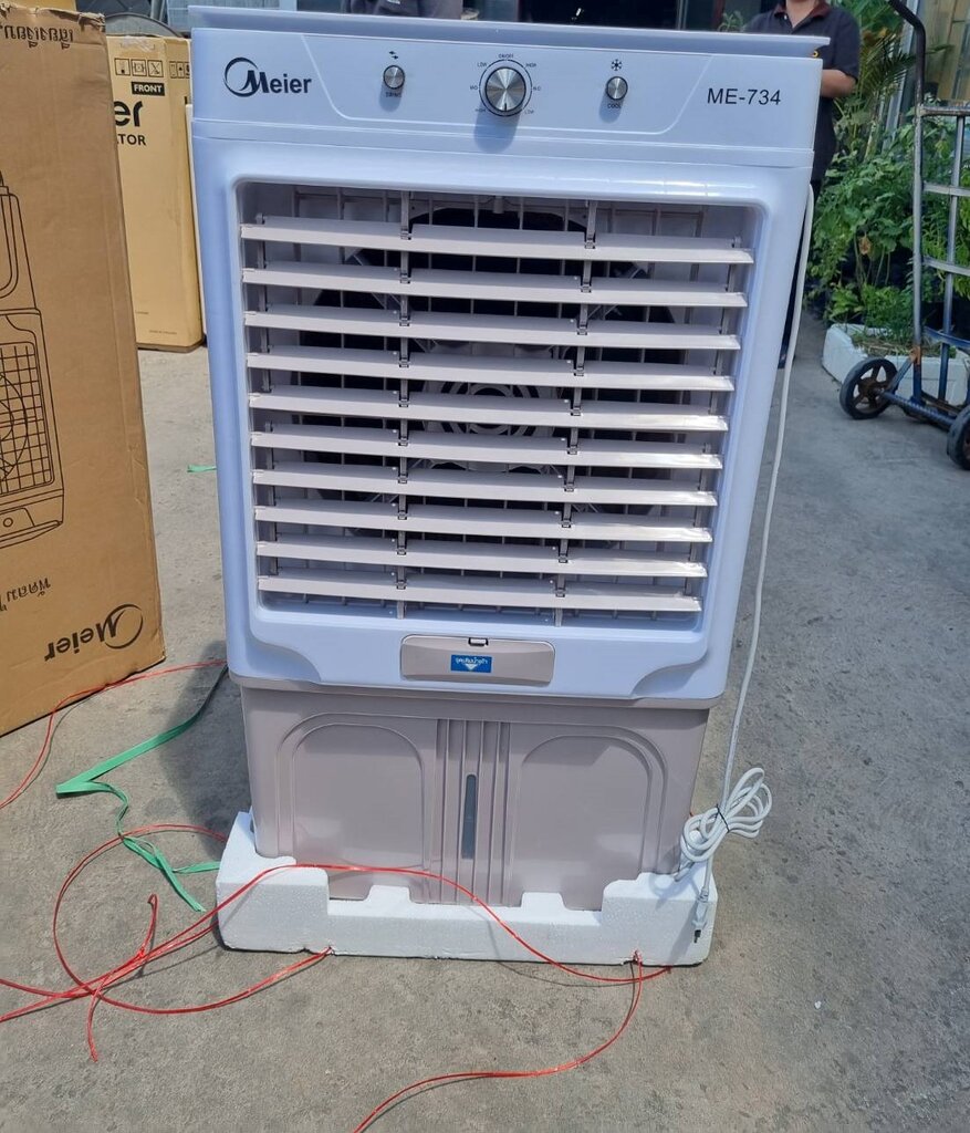 Meier ไมเออร์ Air Cooler พัดลมไอเย็น พัดลมปรับอากาศ เคลื่อนที่ ความจุ 60 ลิตร รุ่น ME-734