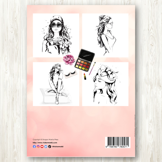 สมุดระบายสีแฟชั่น Fashion Coloring Book 1