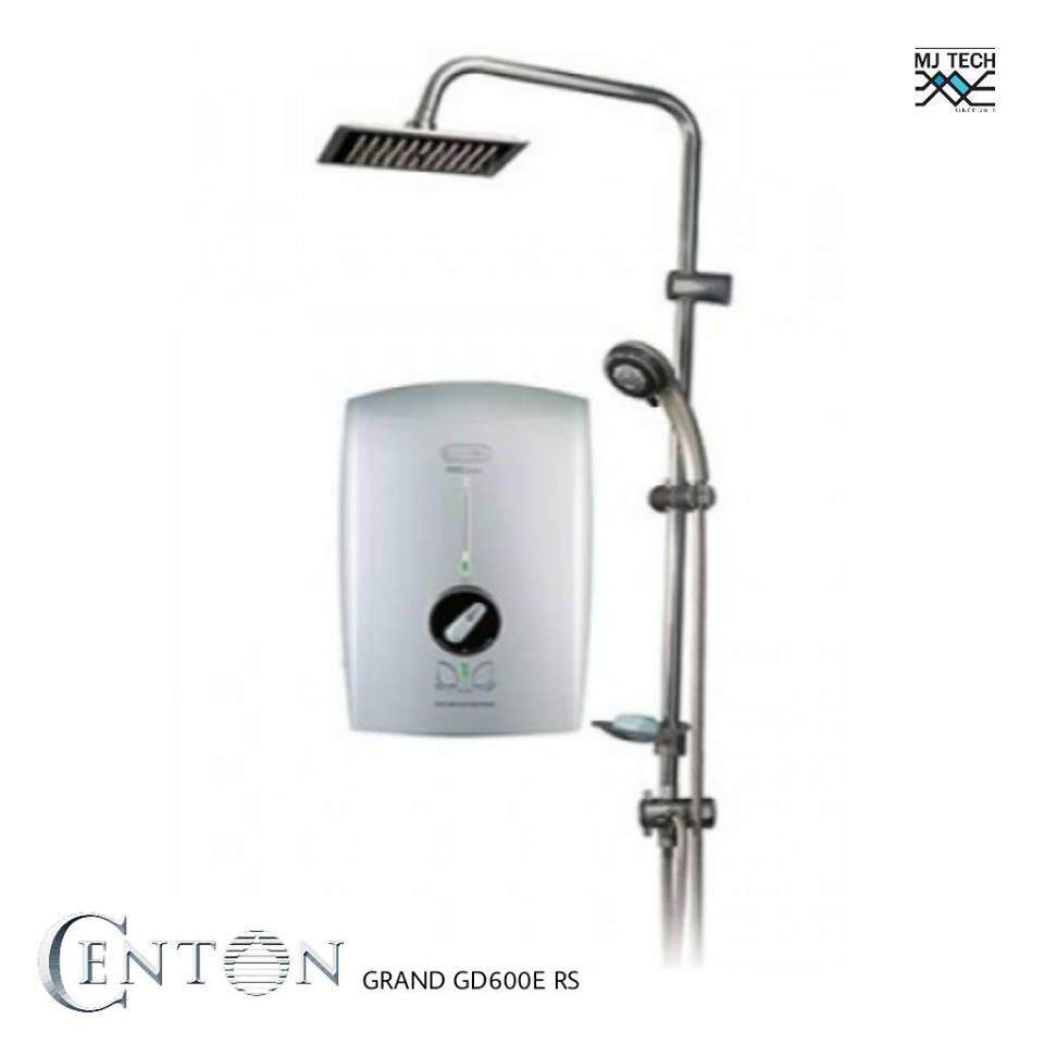 CENTON เครื่องทำน้ำอุ่น ขนาด 5500 W รุ่น GRAND GD 600E+RS Rain shower