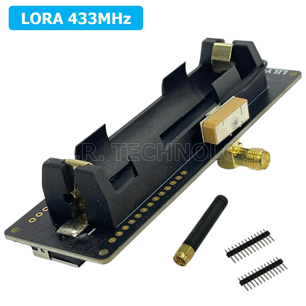 (1ชิ้น) AA714 TTGO T-Beam V1.1 ESP32 LORA 433MHz NEO-6M WiFi Wireless Bluetooth Module IPEX 18650 Battery Holder CH9102F Chip