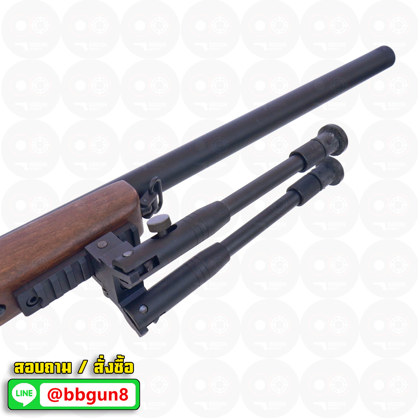 บีบีกันสไนเปอร์ไรเฟิล Double Bell 202 VSR-10 พันท้ายไม้แท้ Air Cocking - Real Wood BB GUN Sniper Rifle