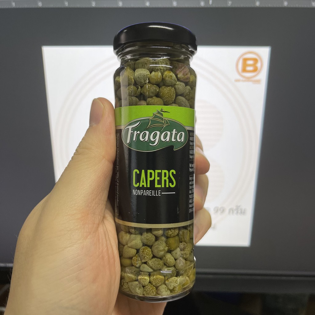 ฟรากาตา เมล็ด คาเปอร์ ในน้ำเกลือ 99 กรัม Fragata Capers in Brine 99 g.