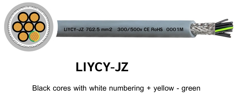 LIYCY JZ/OZ_JB/OB 300/500V 2*1 mm2 Copper braided screen cable สอบถาม