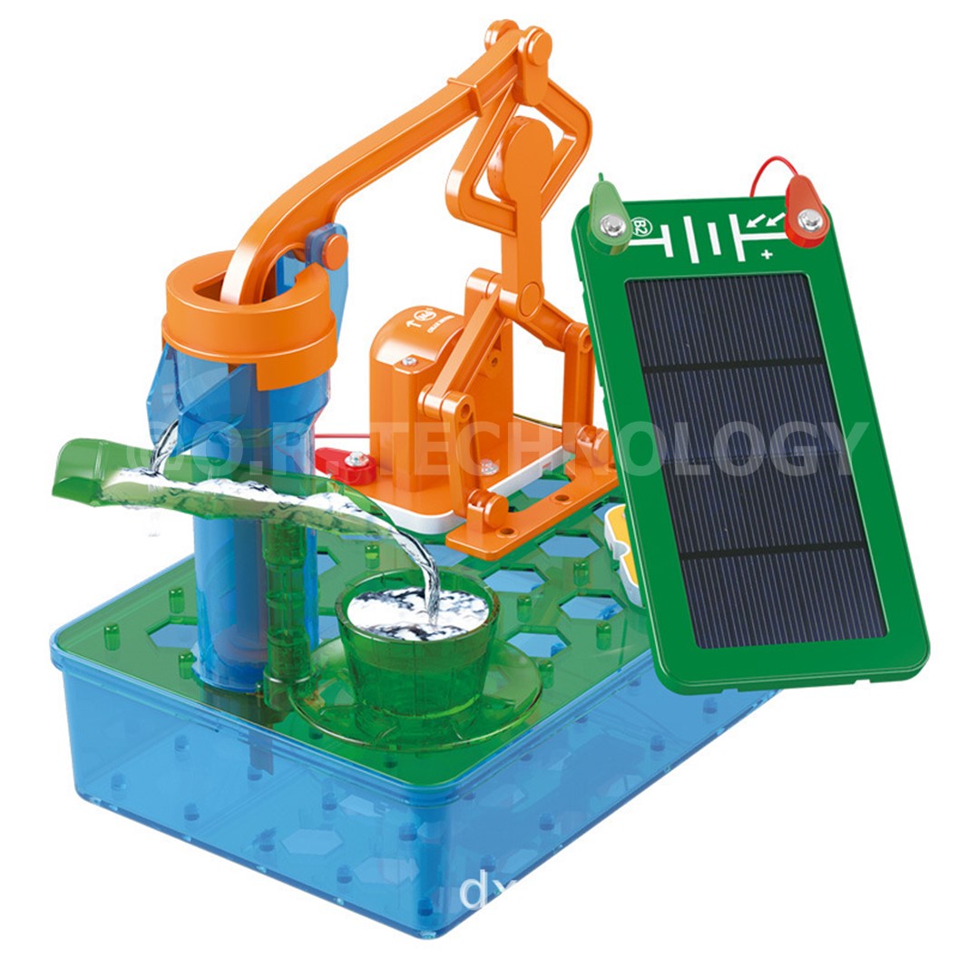Model 5011 ชุดเรียนรู้ บ่อน้ำพลังงานแสงอาทิตย์ Electronic Building Block No.5011 Solar power oil pumping machine water pump ชุดวงจรไฟฟ้าพื้นฐาน