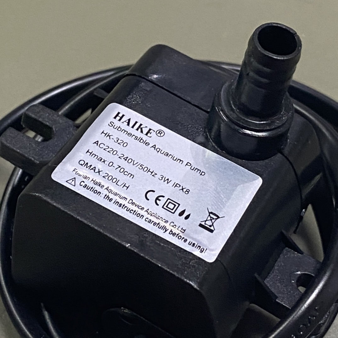 HATARI อะไหล่ ปั๊มน้ำแบบแช่ สำหรับพัดลมไอเย็น AC10R1 / AC10R2 / AC Classic1 ขนาด 3W HAIKE รุ่น HK-320