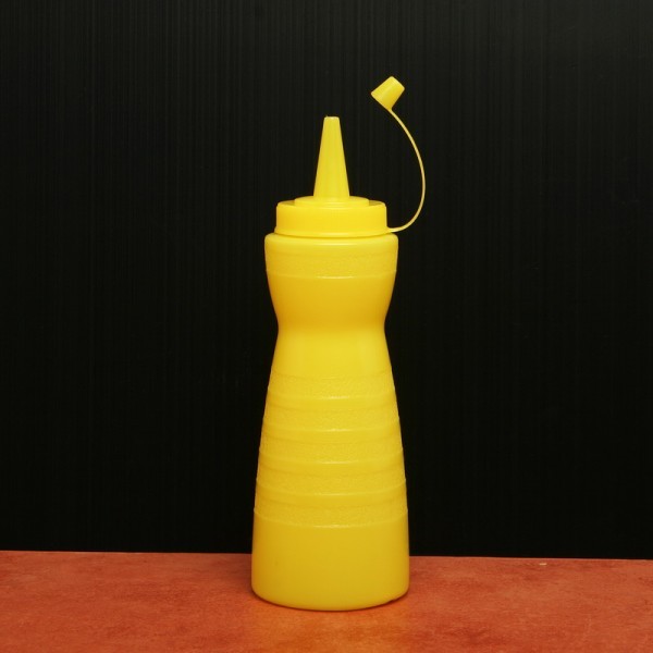 SB-12Y ขวดพลาสติกใส่ซอสสีเหลือง ขนาด 12 ออนซ์