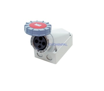 HTN1441 ปลั๊กตัวเมียติดลอย 3P+E 125A 400V IP67 6h