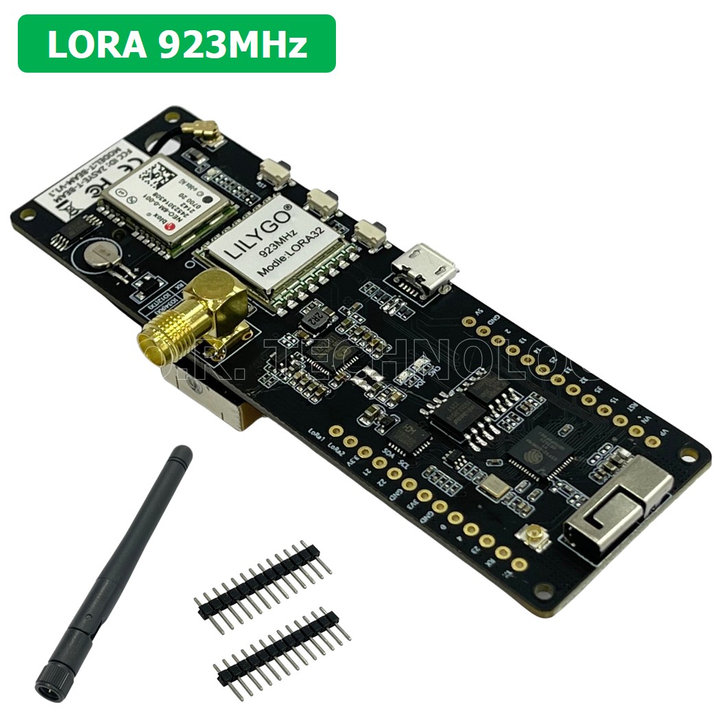 (1ชิ้น) AA717 Unsoldered TTGO T-Beam V1.1 ESP32 LORA 923MHz NEO-6M WiFi Wireless Bluetooth Module IPEX 18650 Battery Holder CP2104 Chip
