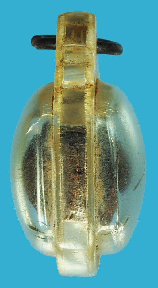 ขายแล้ว*37547 เครื่องรางตะโพนไม้แกะเก่า เลี่ยมพลาสติกเก่า หลายสิบปี ไม่ทราบที่ 12