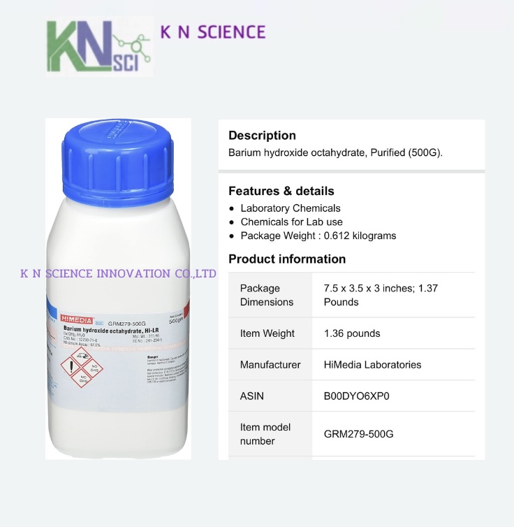 BARIUM HYDROXIDE 8 hydrate Lab Himedia 500 GM GRM279