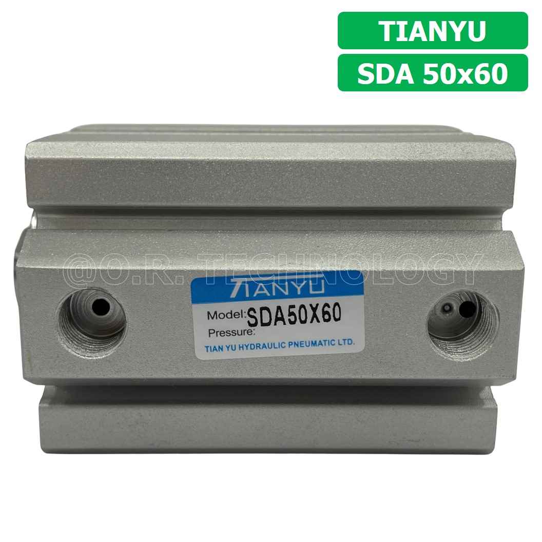 (1ชิ้น) SDA 50x60 กระบอกลมคอมแพค กระบอกลม รุ่นคอมแพค Compact Air Cylinder SDA Series แบบคอมแพค