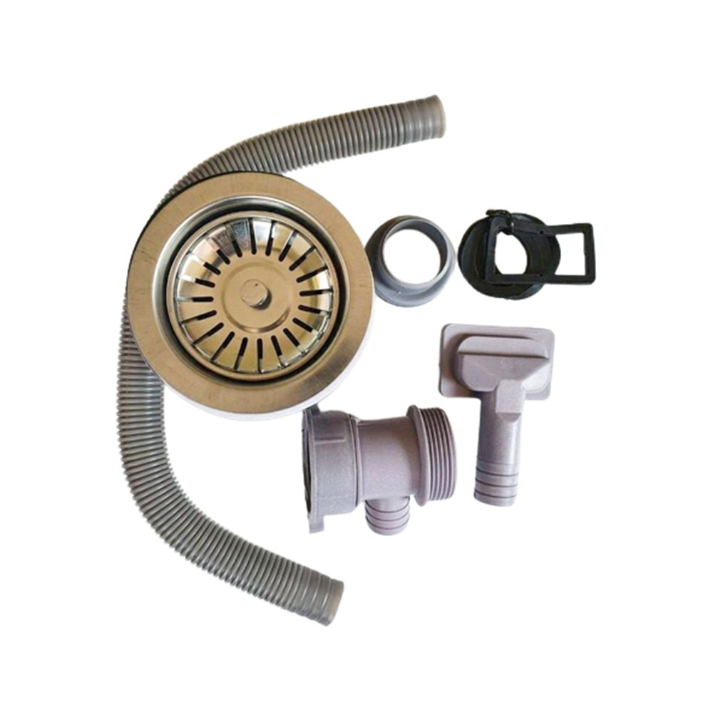 สะดืออ่างซิงค์ YOKO (ราคารวมแวท) ครบชุด 1 หลุม K1050 หรือ 2 หลุม K1250 ขนาด 3.5 นิ้ว (ห่อ 1 ชุด)