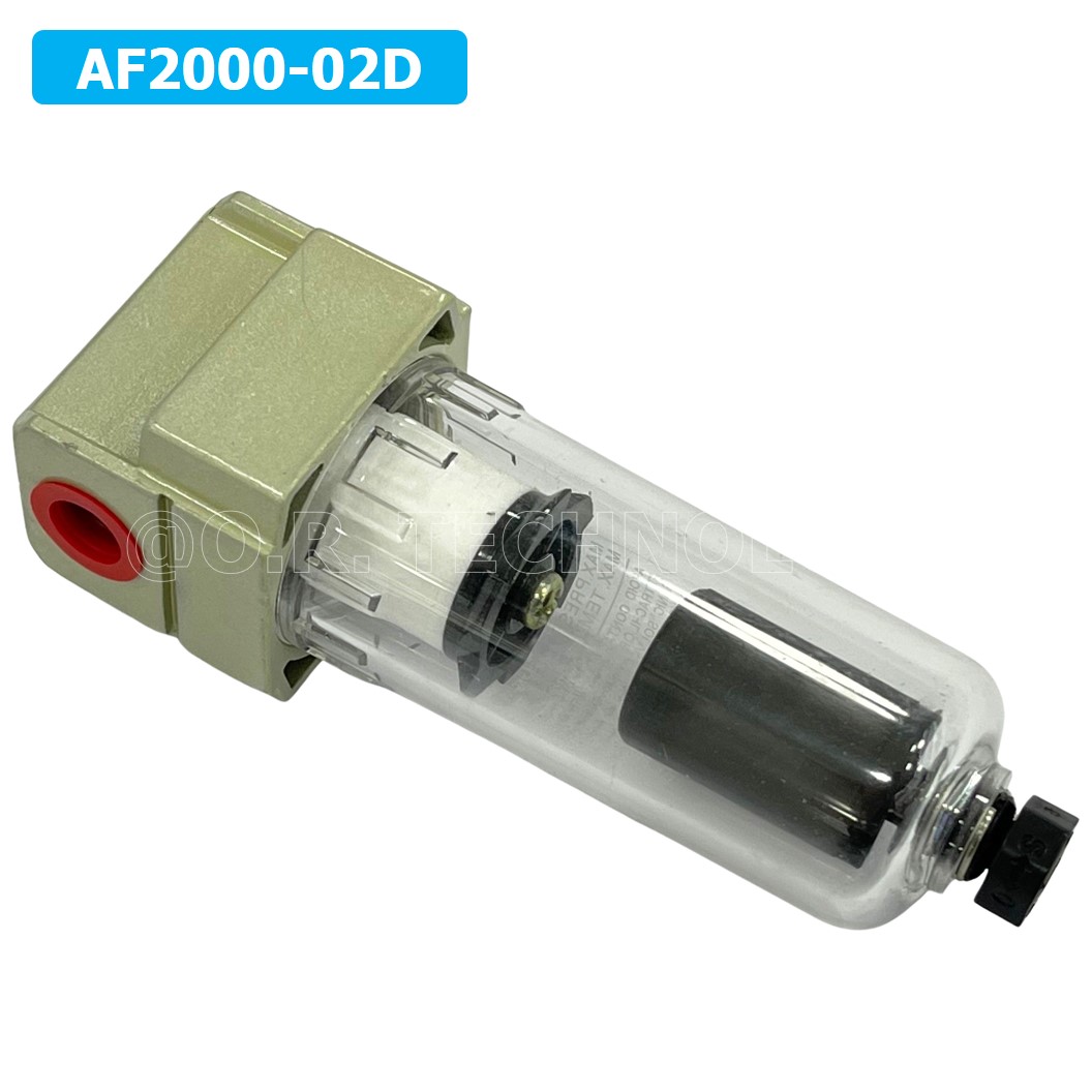 (1ชิ้น) AF2000-02D ชุดกรองลม Auto Drain แบบอัตโนมัติ Air Filter AF Pneumatic TIANYU ตัวกรองลม ชุดกรองลมดักน้ำ