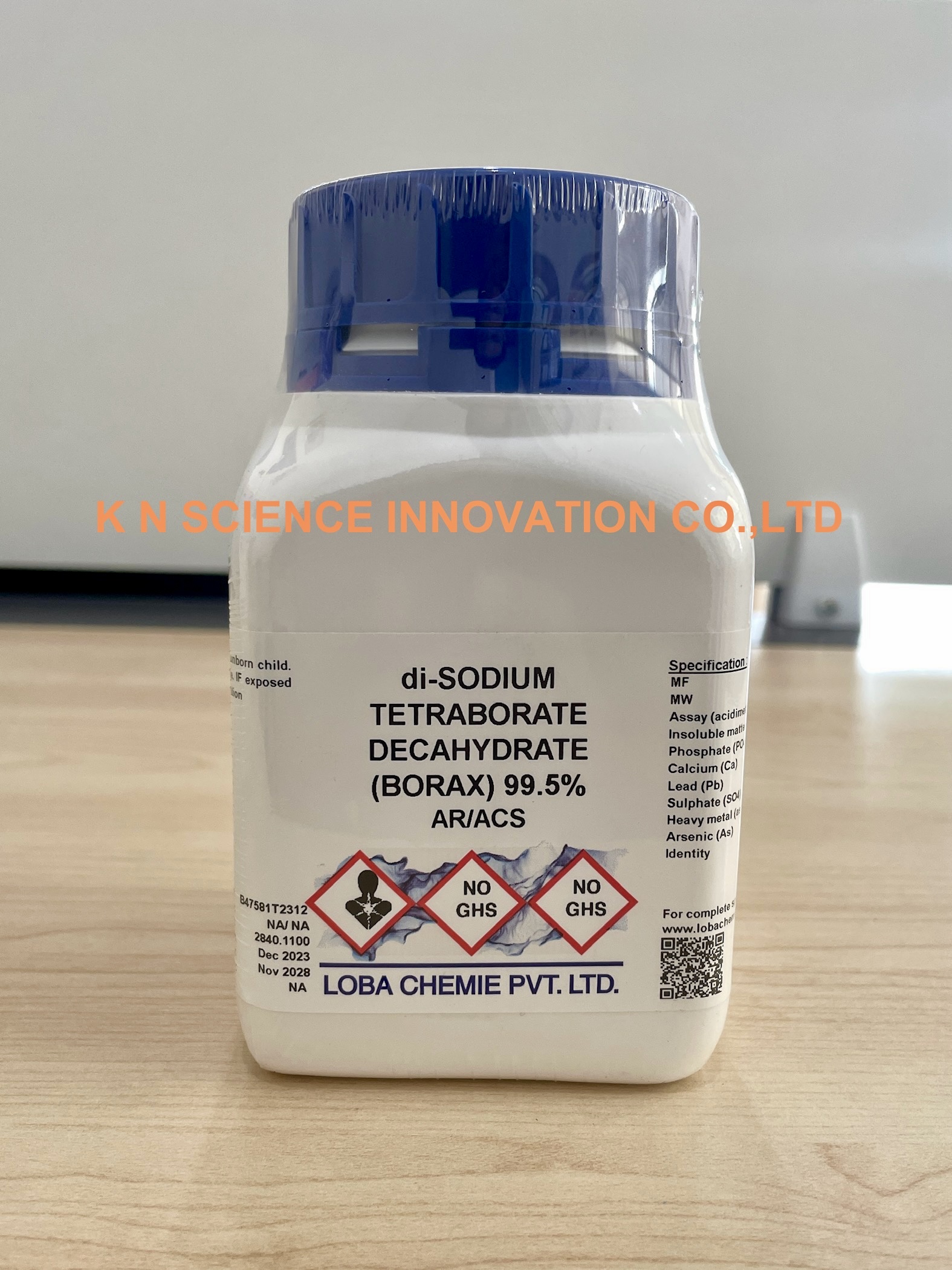 Borax (di-Sodium tetraborate decahydrate), AR 1303-96-4 ,500 g , Loba 0603800500
