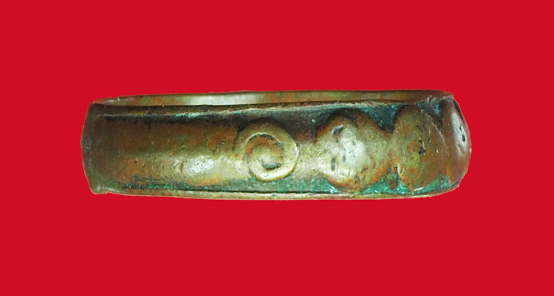 ขายแล้ว*31605 แหวนมงคลเก้า วัดแหลมฟ้าผ่า สมุทรปราการ ปี 2494 เนื้อทองแดง 77