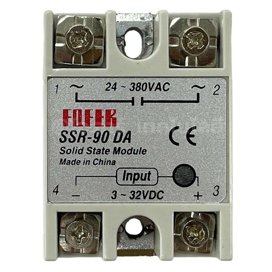 SSR-90DA 90A โซลิดสเตทรีเลย์ Solid State Relay SSR-90 DA (Input 3-32VDC, Output 24-380VAC 90A) รีเลย์แบบไร้หน้าสัมผัส