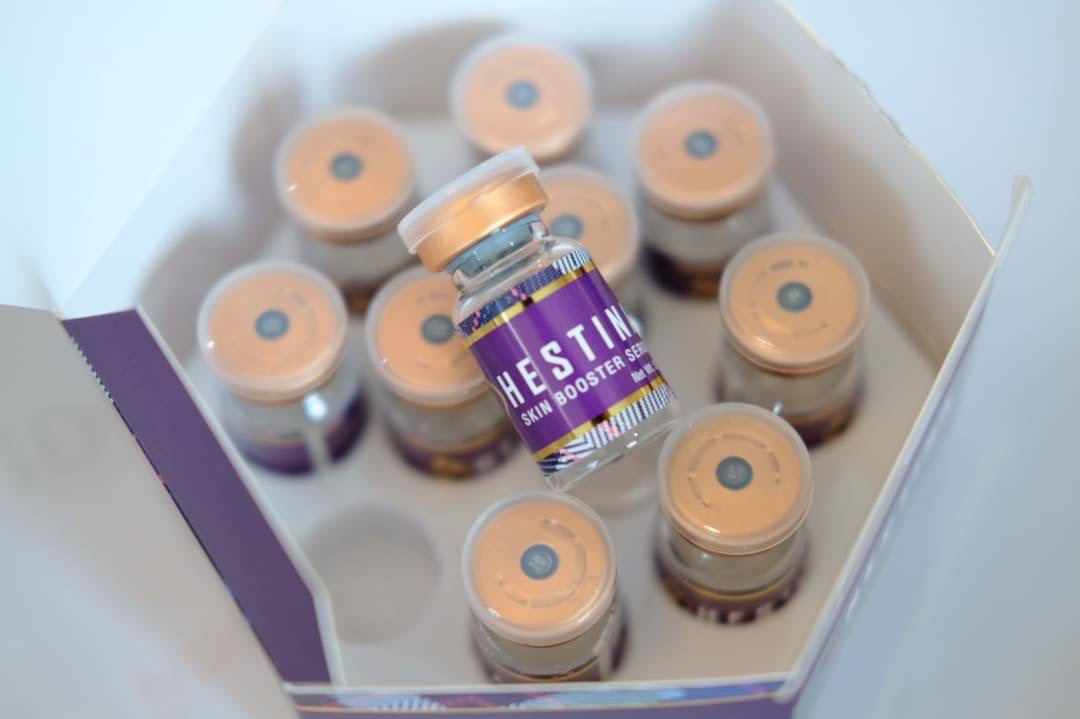 Hestina skin booster serum เมโสที่เพิ่มความชุ่มชื้นให้ผิวถึงขีดสุด ฉ่ำใส ลดสิว ผิวแข็งแรง 1 กล่อง 10 ขวด