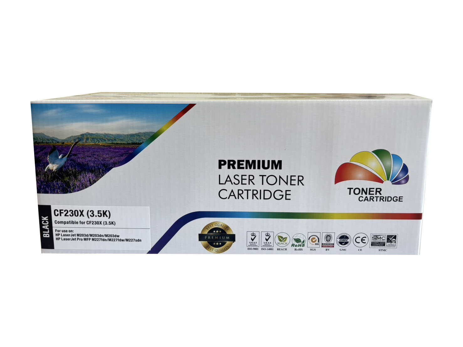 ตลับหมึกพิมพ์เทียบเท่าสำหรับเครื่องพิมพ์เลเซอร์ ยี่ห้อ HP รุ่น CF230X (3.5K) Black