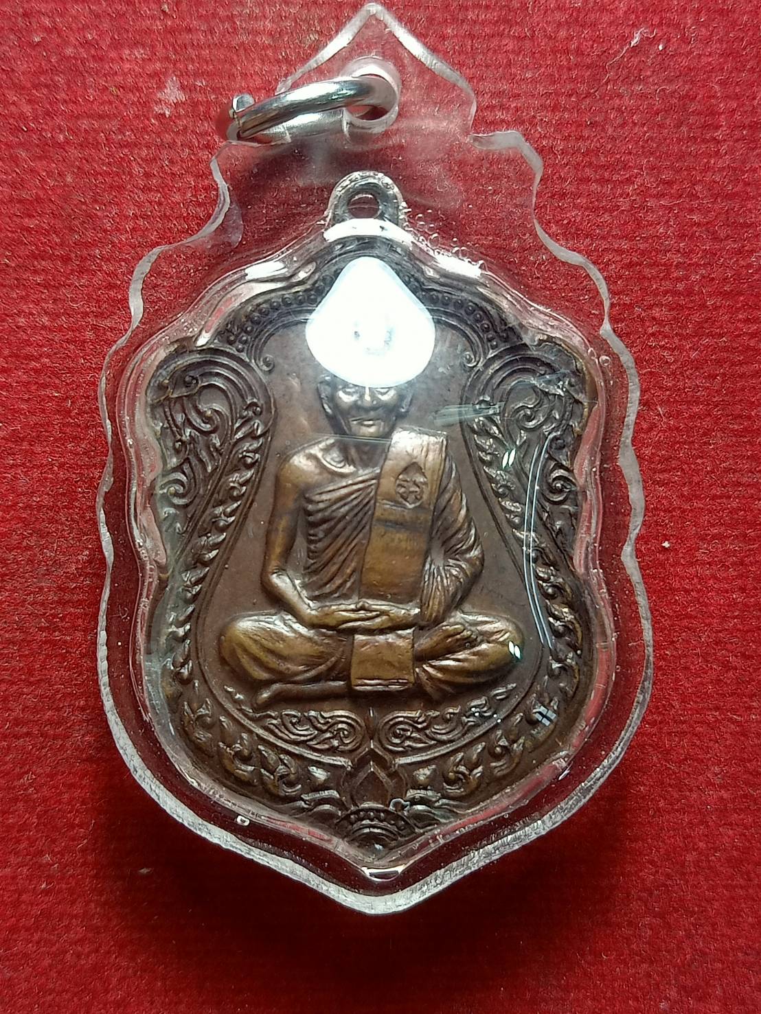 เหรียญเสมา หลวงปู่ม่น ธมฺมจิณฺโณ วัดเนินตามาก จ.ชลบุรี รุ่นนพเกล้า ปี 2535 (SKU-07239