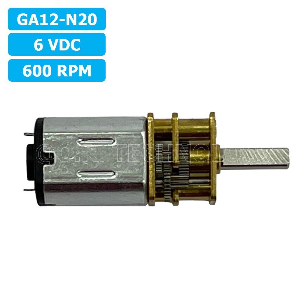 (1ชิ้น) JB271 มอเตอร์ มอเตอร์เกียร์ N20 6VDC 600RPM Micro Gear Motor DC แกนขนาด 3mm D Shaft มอเตอร์ทดเฟือง GA12-N20 ไมโครมอเตอร์ มอเตอร์ขนาดเล็ก