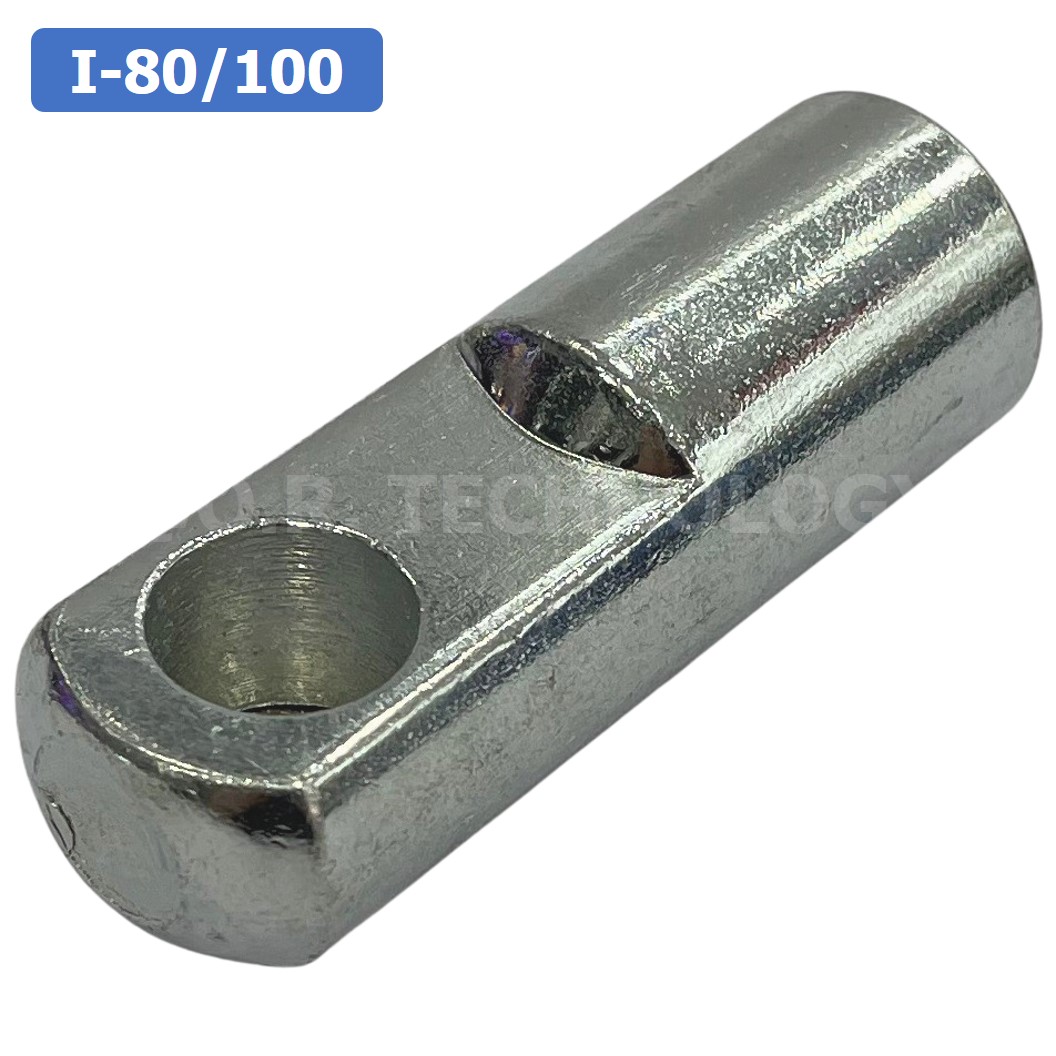 (1ชิ้น) I-80/100 I-80 I-100 ตัวยึดแกนกระบอกลม แบบตรง I Joint Air Cylinder สำหรับกระบอกลม SC 80/100 ขายึดกระบอกลม ตรง ตัวต่อปลายแกนกระบอกลม เกลียวใน M20x1.5