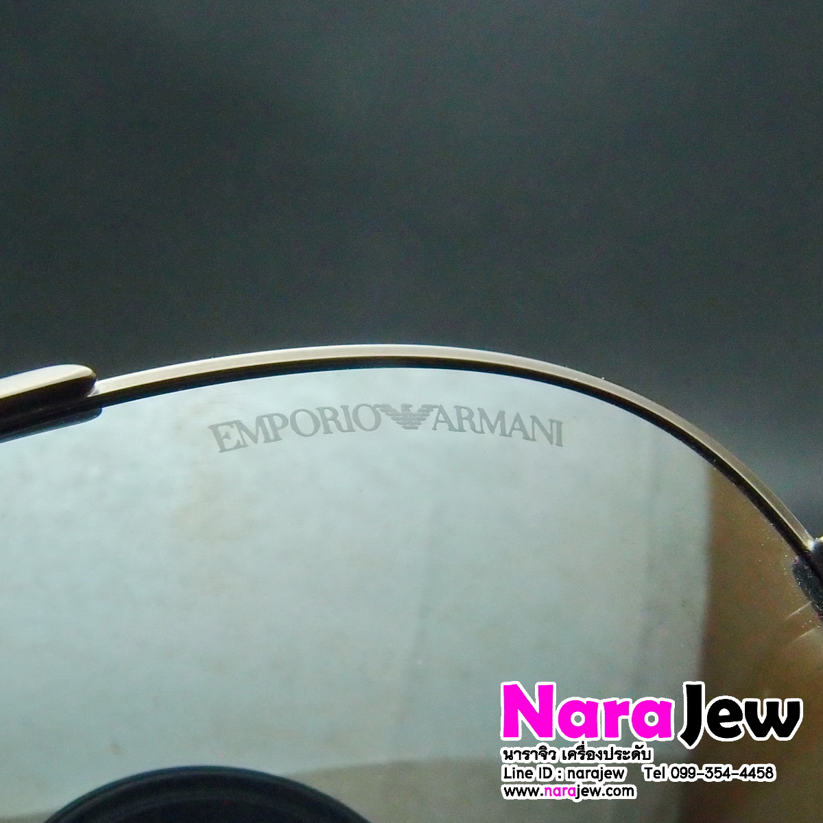 EMPORIO ARMANI แว่นกันแดดผู้ชาย รุ่น EA2046D 3003/6G ของแท้จาก shop หลุดจำนำ