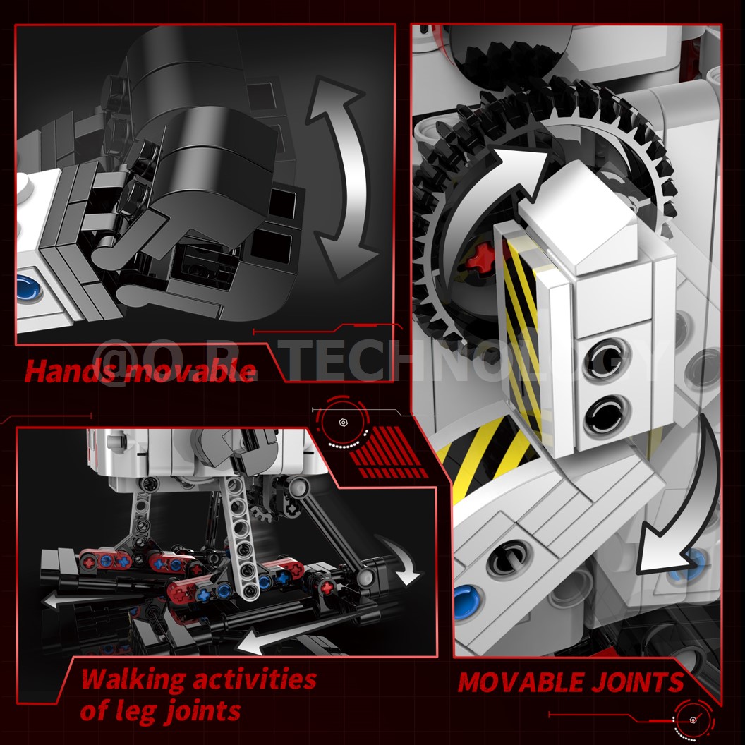 KEEYEE WORLD K96153 ชุดเรียนรู้ เสริมทักษะ White Fat Robot ตัวต่อ STEAM Educational Programmable Robot Kit Building Block