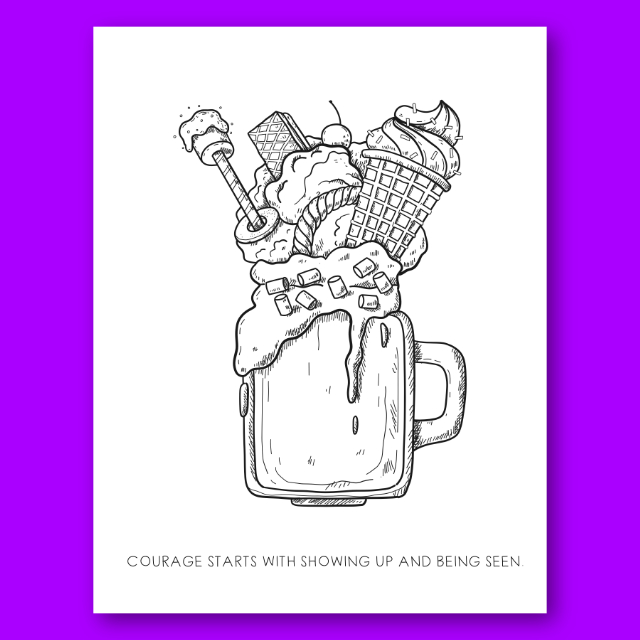 สมุดระบายสีมิลค์เชคแฟนซี Monster Milkshake Coloring Book