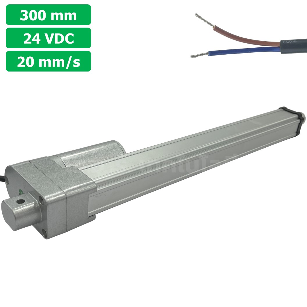 CLB-300 24VDC มอเตอร์ก้านชัก ระยะชัก 300mm 20mm/s 700N Electric Linear Actuator Low Noise เสียงรบกวนน้อย พัตเตอร์ไฟฟ้า Putter มอเตอร์แกนชัก