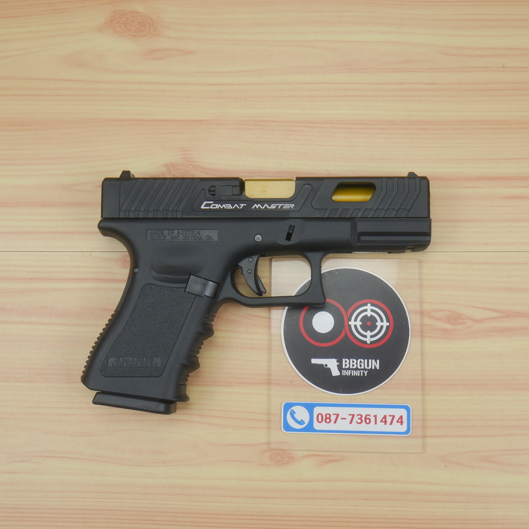 บีบีกันอัดแก๊ส Glock 19 TTI E&C 1304 BB GUN