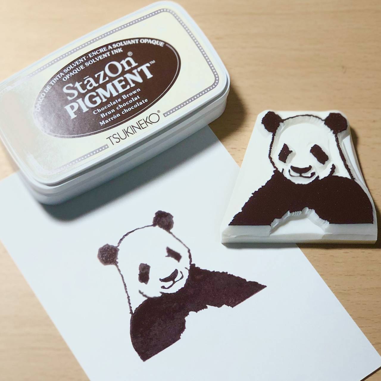 หมึกญี่ปุ่น StazOn Pigment ทึบแสง (หมึกอเนกประสงค์ ผ้า โลหะ พลาสติก ถุงแก้ว ไม้ หนัง กระดาษ) มีแบบตลับและแบบเติม 8 สี