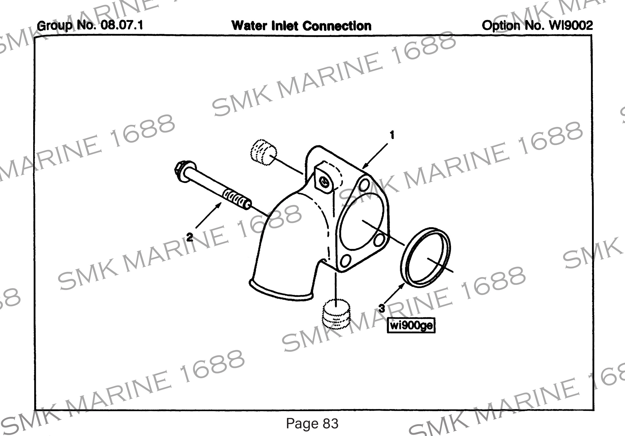 Cummins B Series 3906697 Rectangular Ring Seal / ซีลแหวนข้อต่อทางน้ำเข้า