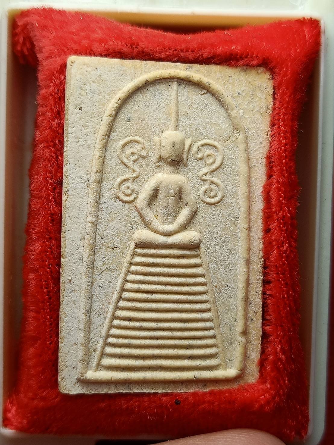 พระสมเด็จหลวงพ่อยิด วัดหนองจอก จ.ประจวบคีรีขันธ์ ปี 2537 พร้อมกล่อง (SKU-13233)