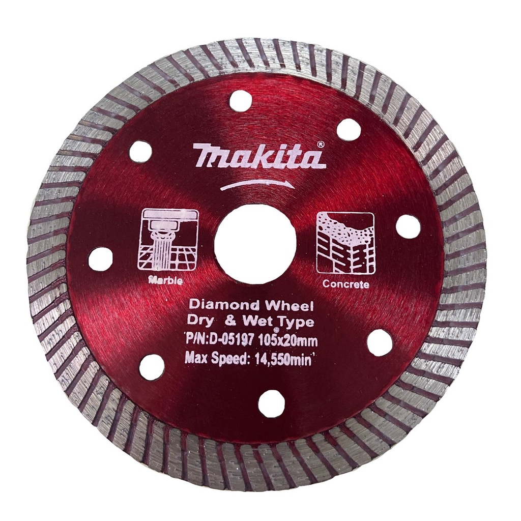 MAKITA ใบเพชรตัดหินแกรนิต 2in1 SUPER (ราคาต่อ 1 ใบ)(ราคารวมแวท) บางมาก ตัดกระเบื้อง ตัดคอนกรีต {รหัสสินค้า0503512601}