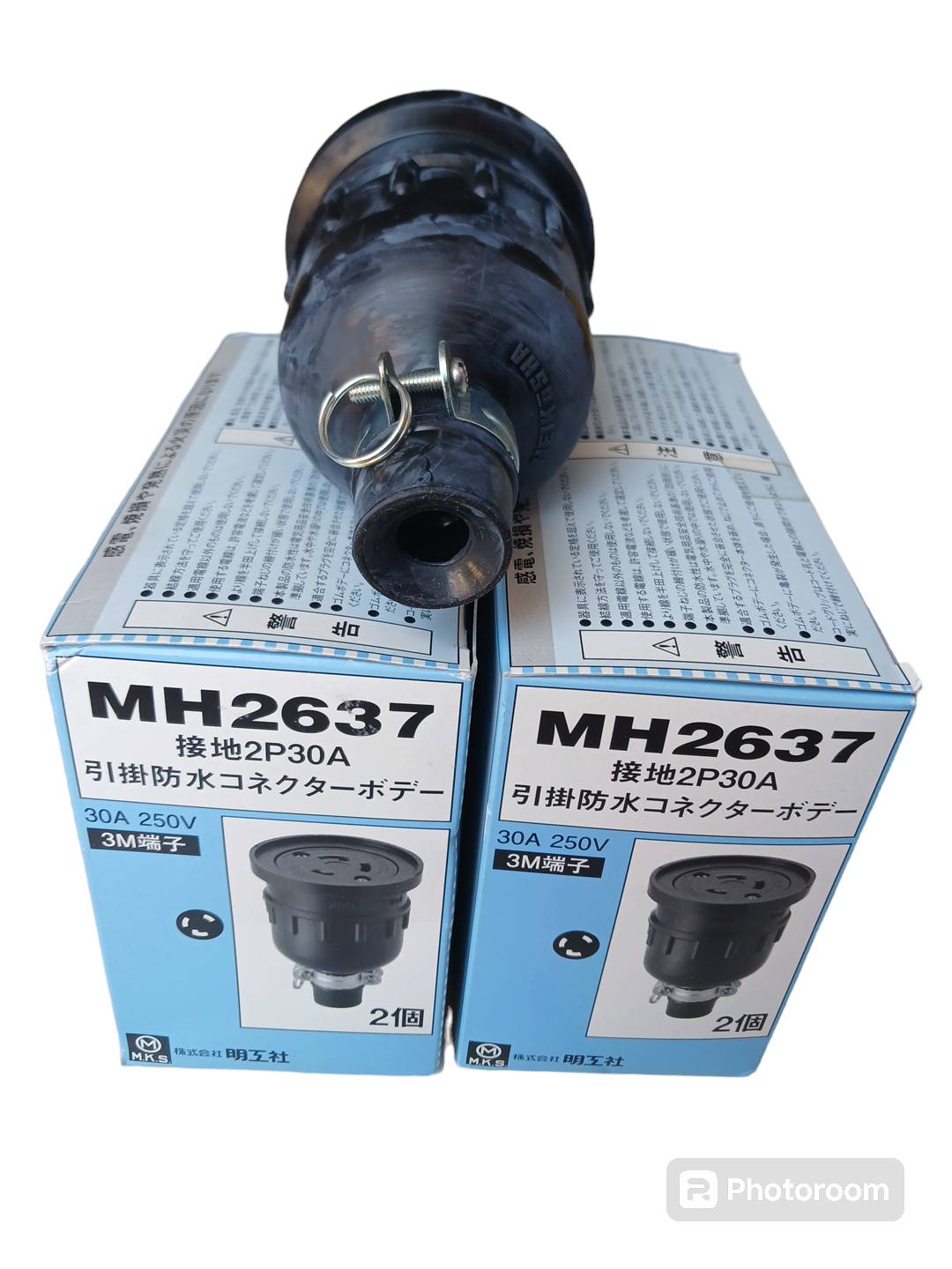 Meikosha MH2637 NEMA L6-30 เต้ารับตัวเมียต่อลอย 2P+E 30A 600V