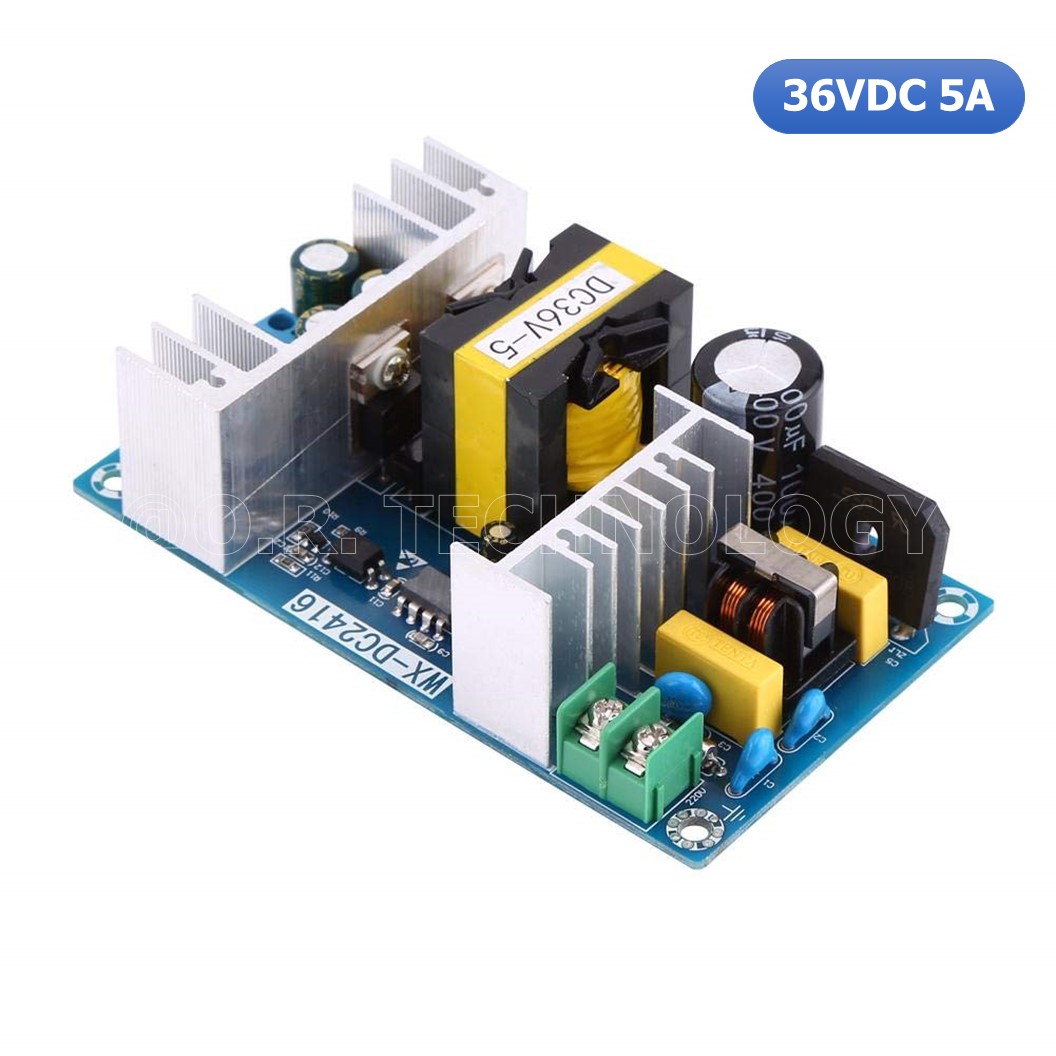 (1ชิ้น) AA612 ตัวแปลงไฟ สวิตช์จ่ายไฟ สวิตชิ่ง AC-DC Switching Power Supply Board 100-240VAC to 36VDC 5A 180W