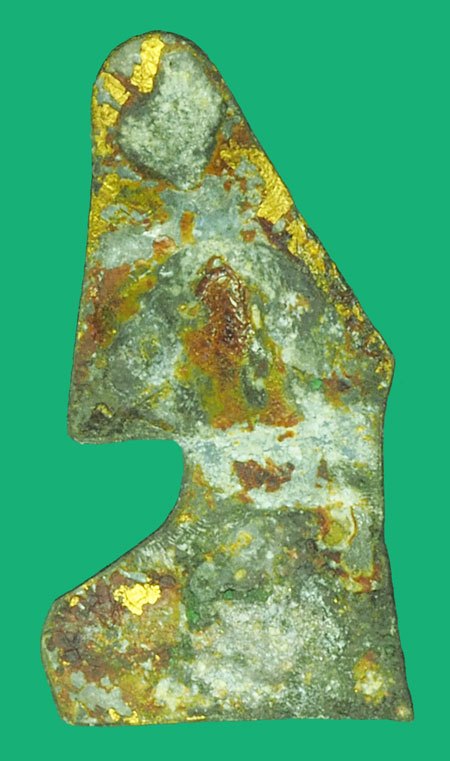 *39721 พระพิมพ์ พระอัครสาวก กรุวัดเก่งจีน ระยอง เนื้อชินตะกั่วลงทอง 67