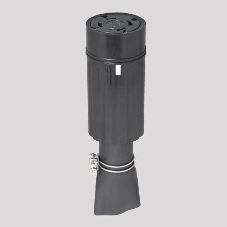 AMERICAN DENKI 41064RW 3-Pole 4-Wire Grounding 100A 600V Connector Body (Rubber Housing)