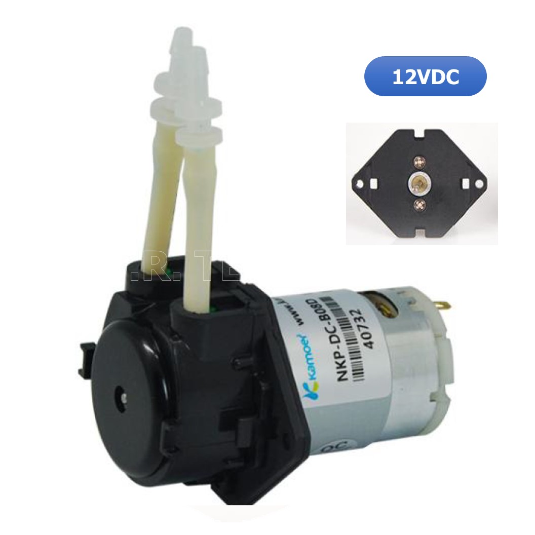 (1ชิ้น) NC457 ปั้มน้ำ ปั้มของเหลว Black 12V BPT Tube Liquid Pump ID:3mm,OD:5mm, 19~100 mL/min