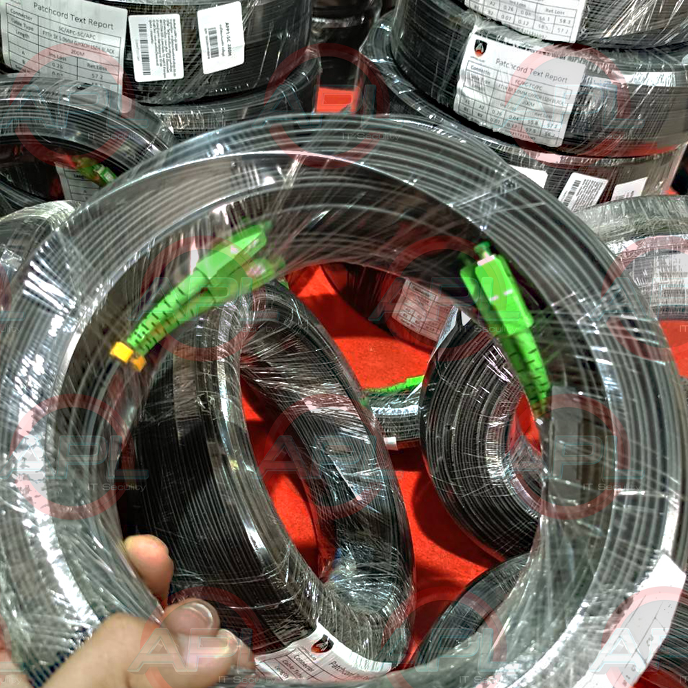 Apollo AFP1-SC-SC สายไฟเบอร์สำเร็จรูป เข้าหัว SC-SC 1 CORE ความยาว 100M,200M,300M,500M