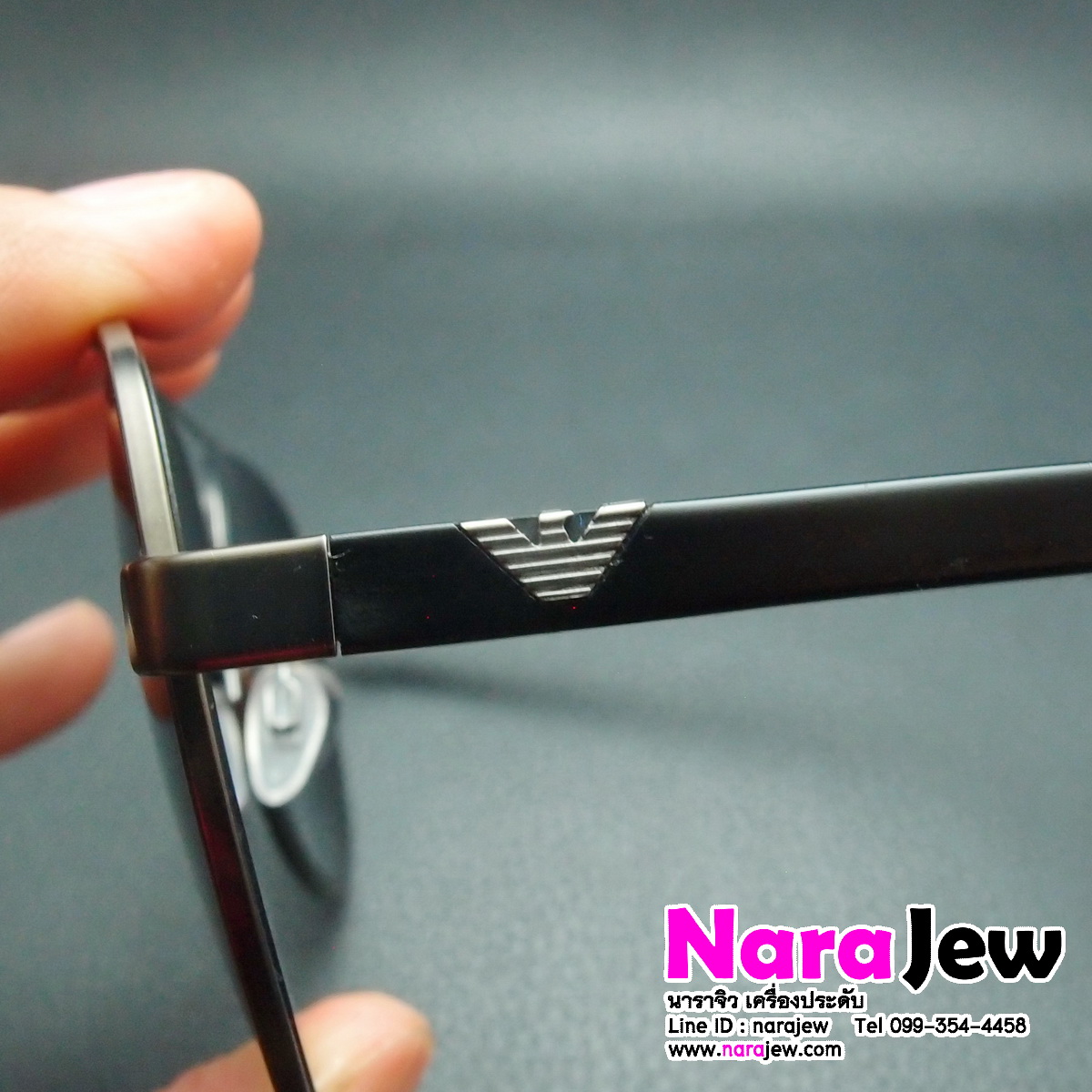 EMPORIO ARMANI แว่นกันแดดผู้ชาย รุ่น EA2046D 3003/6G ของแท้จาก shop หลุดจำนำ