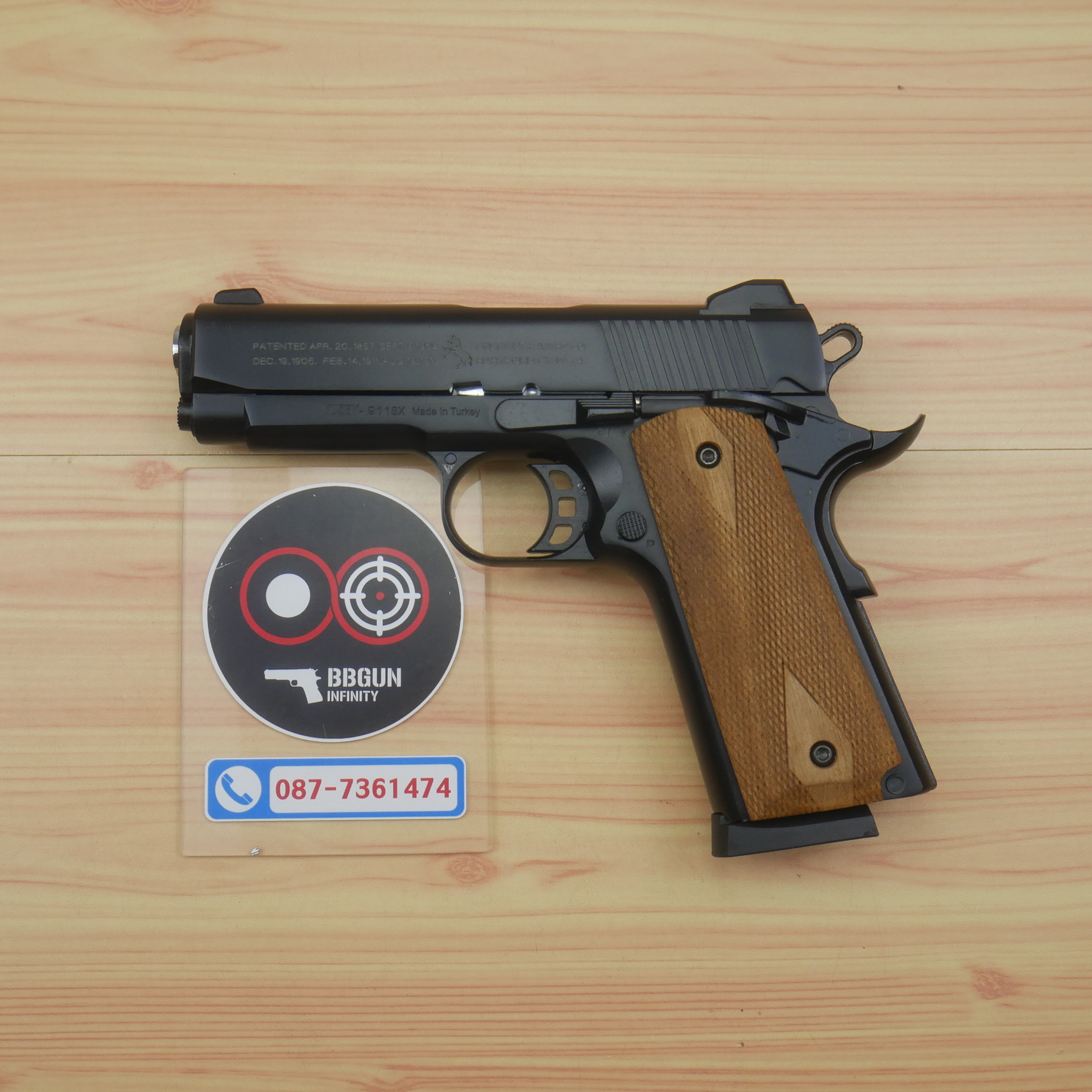 แบลงค์กัน KUZEY M1911 COLT'S 100 ปี สีดำ 4 นิ้ว Blank Gun