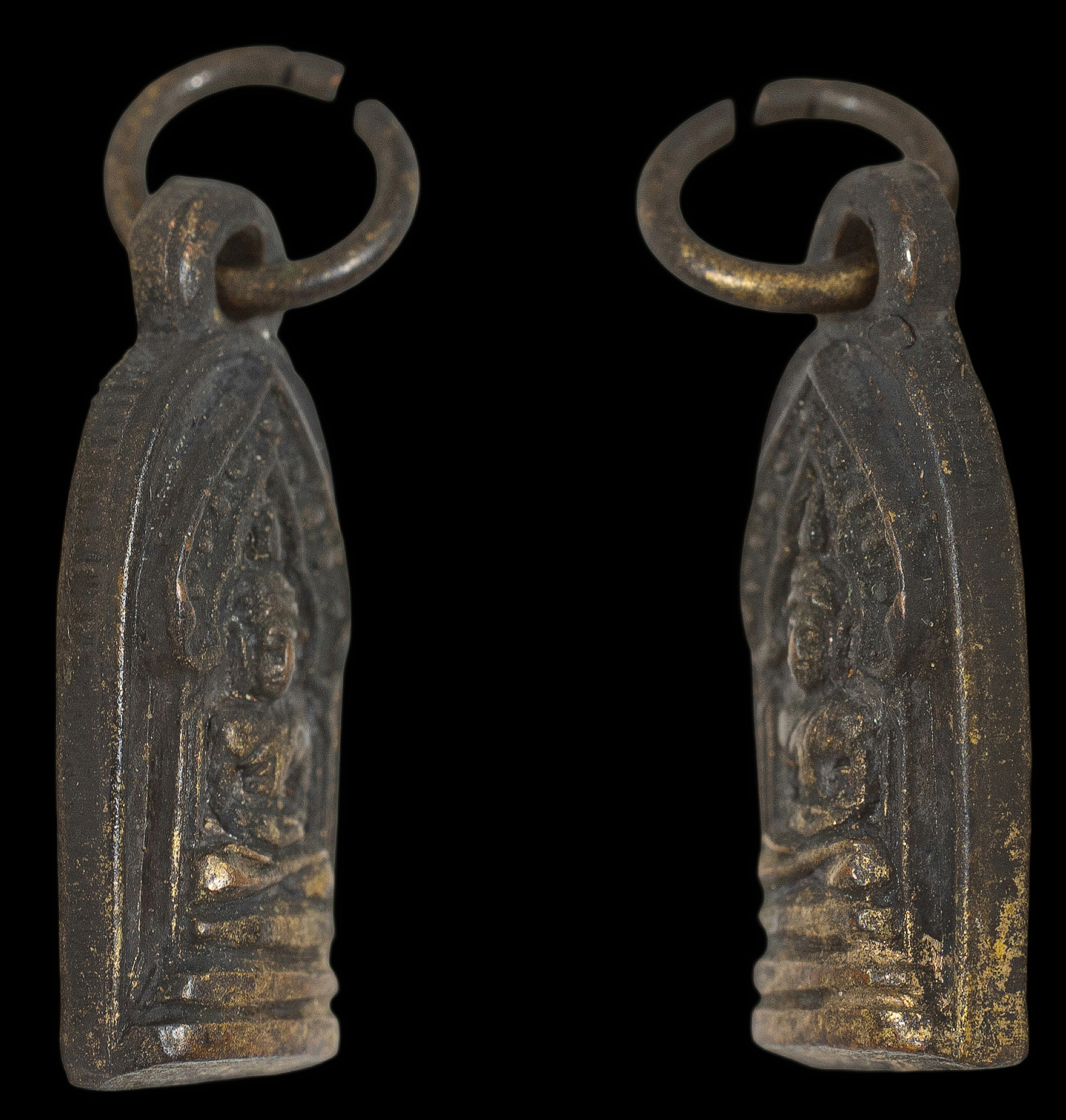 พระปรกใบมะขามนิรันตราย รุ่นแรก หลวงพ่อโชติ ระลึกชาติ วัดวชิราลงกรณวราราม ปากช่อง นครราชสีมา ปี 2506