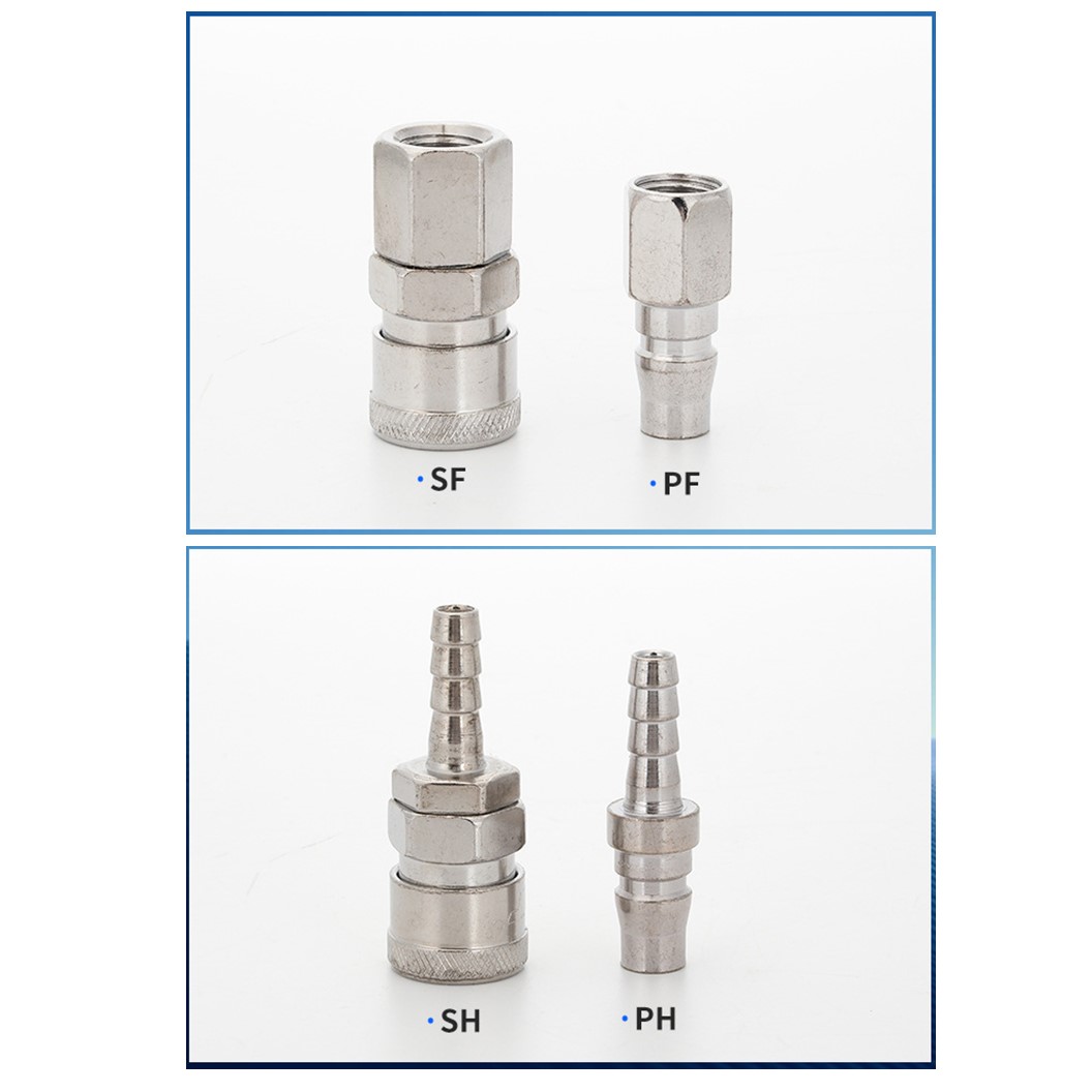 Quick Coupler คอปเปอร์ลม ข้อต่อสวมเร็ว ข้อต่อลม เกลียวนอก เกลียวใน SH,PH,SM,PM,SF,PF,SP,PP Air connector fitting
