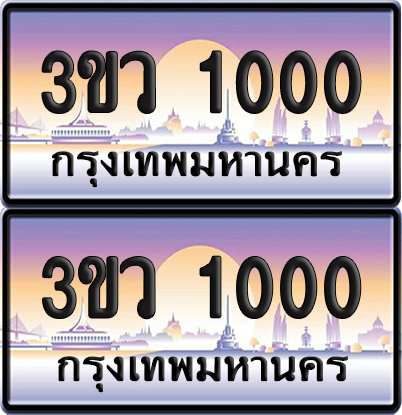 ทะเบียนรถ 1000 ป้ายประมูล - 3ขว 1000 พร้อมส่งมอบ (4)