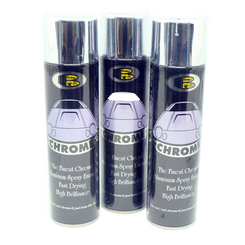 สีสเปรย์โครเมี่ยม BOSNY ยกกล่องๆละ(ราคารวมแวท) บอสนี่ สีเคลือบเงาชนิดสเปรย์แห้งเร็ว เหมาะสำหรับงานตกแต่ง