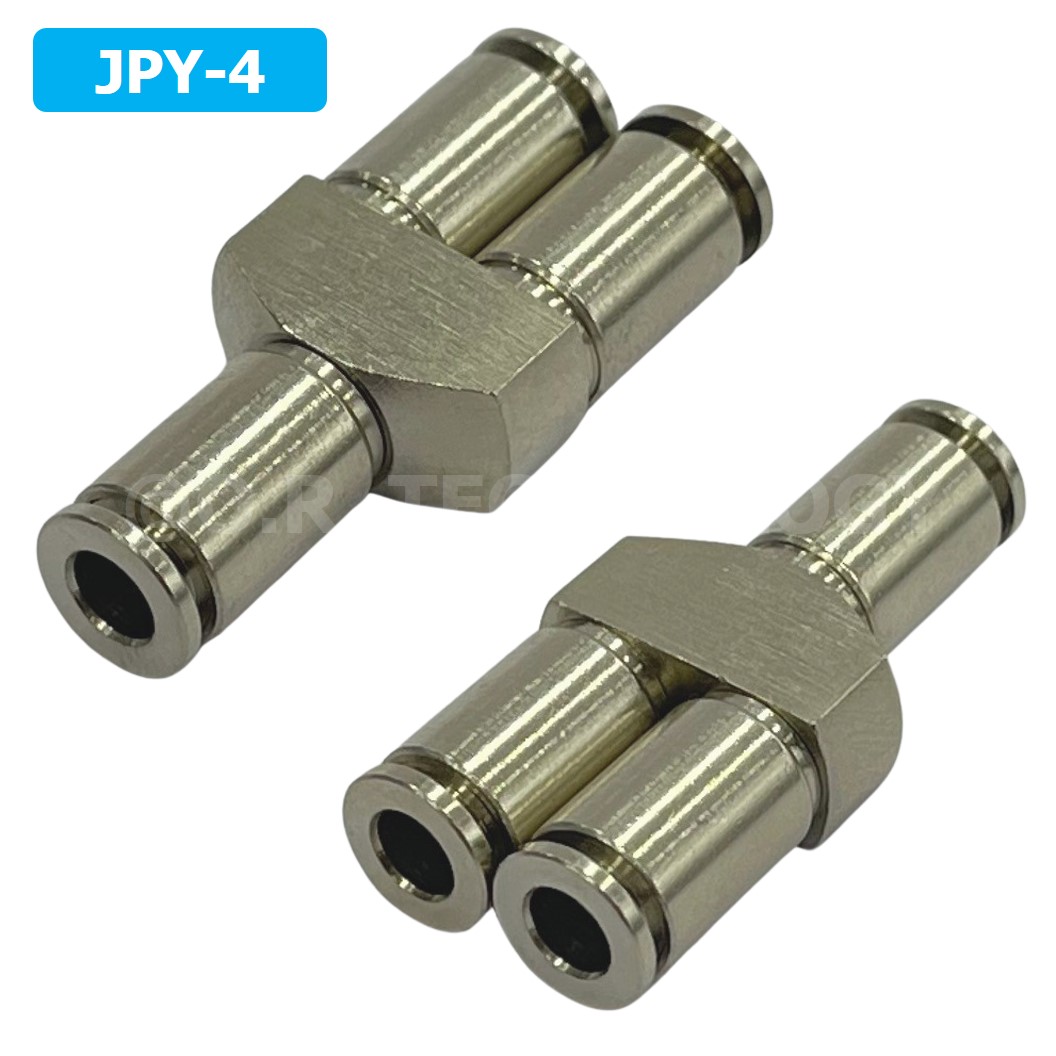 (1ชิ้น) JPY-4 ข้อต่อลม สแตนเลส 3ทาง ตัวY STAINLESS 3 Way Air Connector JPY Pneumatic 3 Ways Fitting ข้อต่อลมสแตนเลส สำหรับ สายลม 4x2.5mm