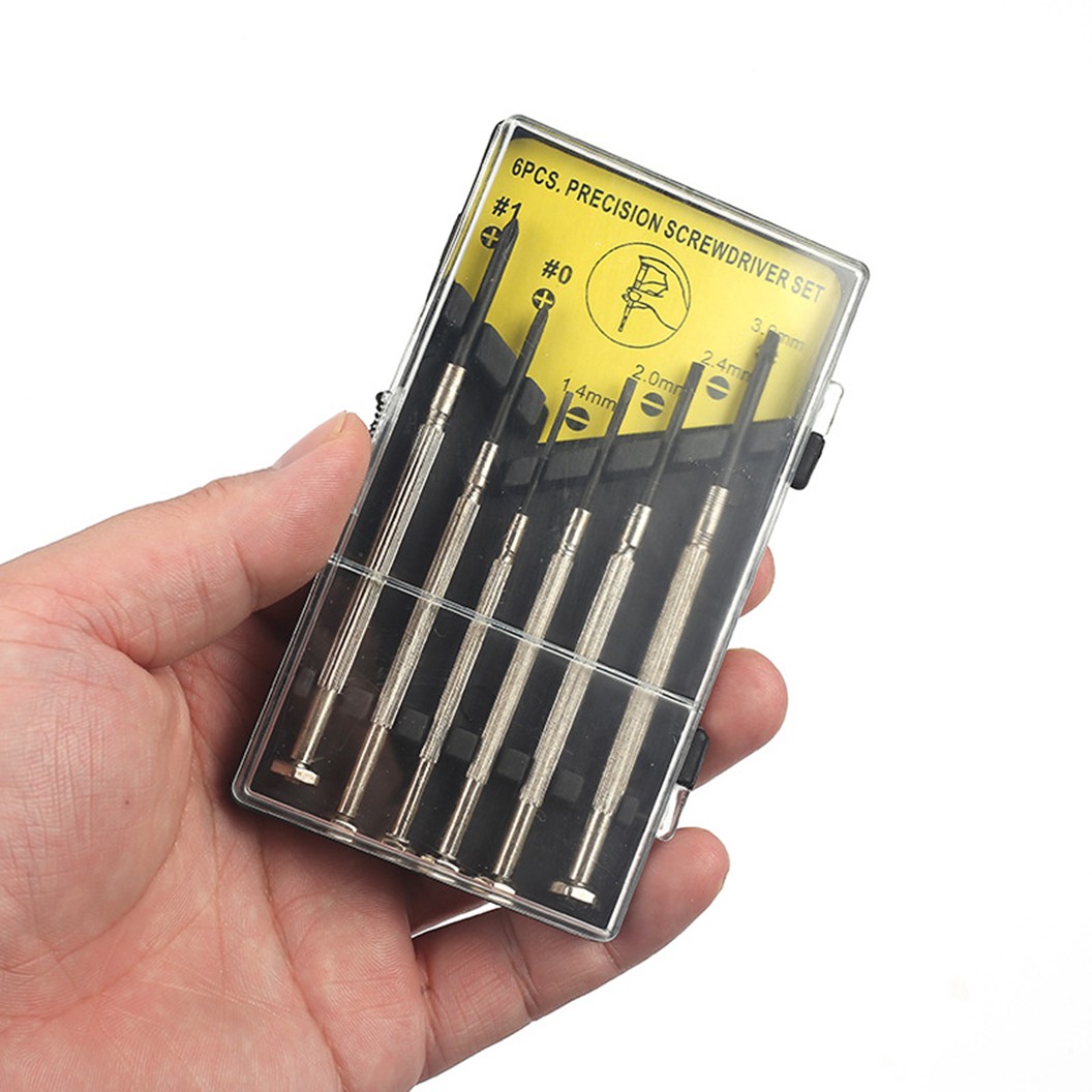 SCREW-006 ชุดไขควง 6ชิ้น Precision Screwdriver set 6 Pcs ไขควง ไขควงนาฬิกา ไขควงเล็ก ไขควงแว่นตา ชุดไขควงเล็ก