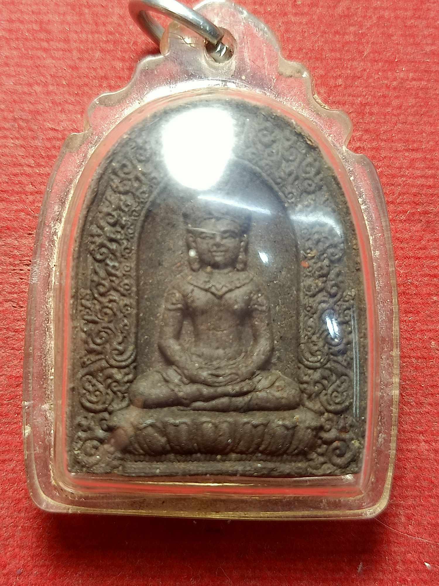 พระซุ้มกอพระครูปลัดวิชัย วัดสันติวิหาร จ.สระบุรี ตะกรุดทองแดง (SKU-03592)